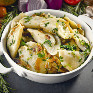 קרפאלך עם בצל מטוגן